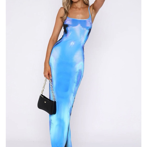 White Fox Boutique Blue Maxi Dress - Picture 3 of 5